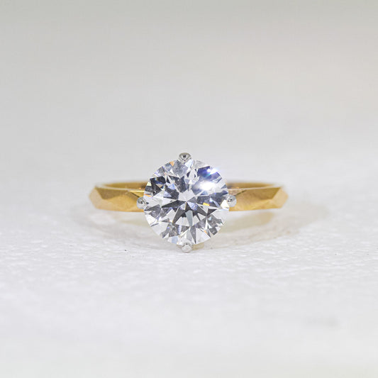 現貨 1.05cts 圓形培育鑽石戒指 (AURORA - R24809RD)