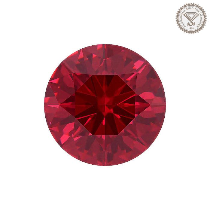Lab-Grown Ruby - Round Cut – Diamond Culture
