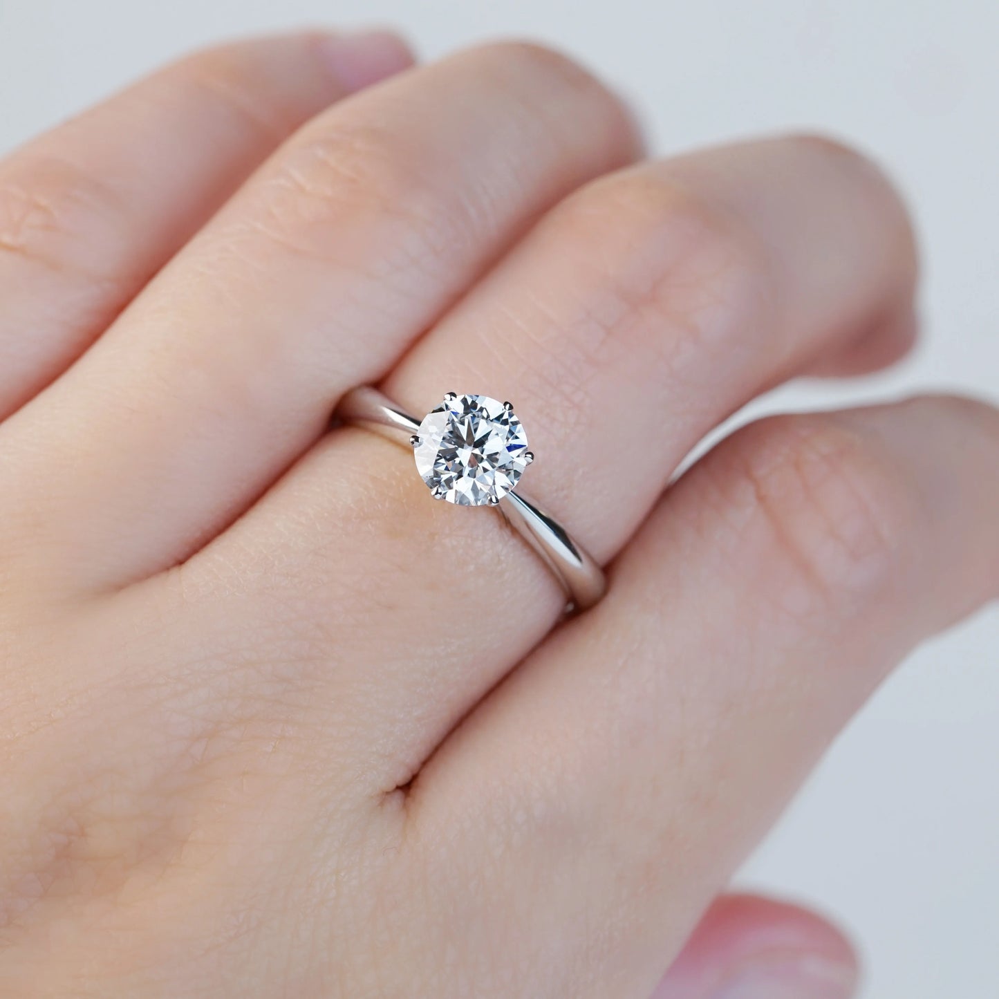 MIYA - Lab-Grown Diamond / Gemstone Solitaire Ring Setting (18K Gold / Platinum) – SGJ0712V