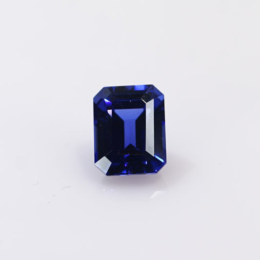 5.41cts 現貨培育藍寶石 - 祖母綠形
