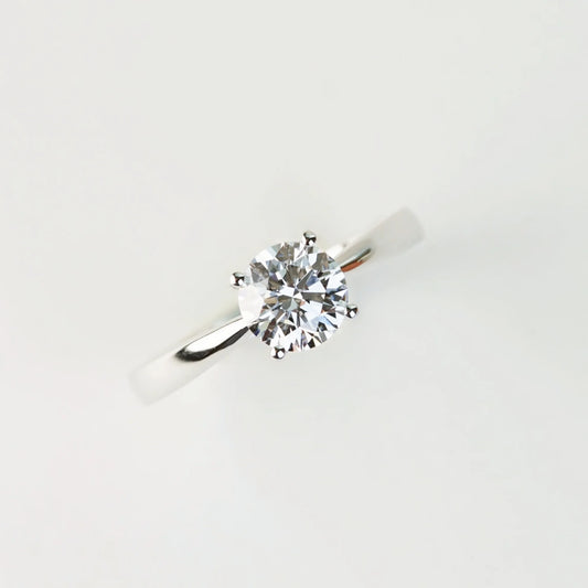 現貨 PT950 1.02cts 圓形培育鑽石戒指 (CAMILLE - TM0027)