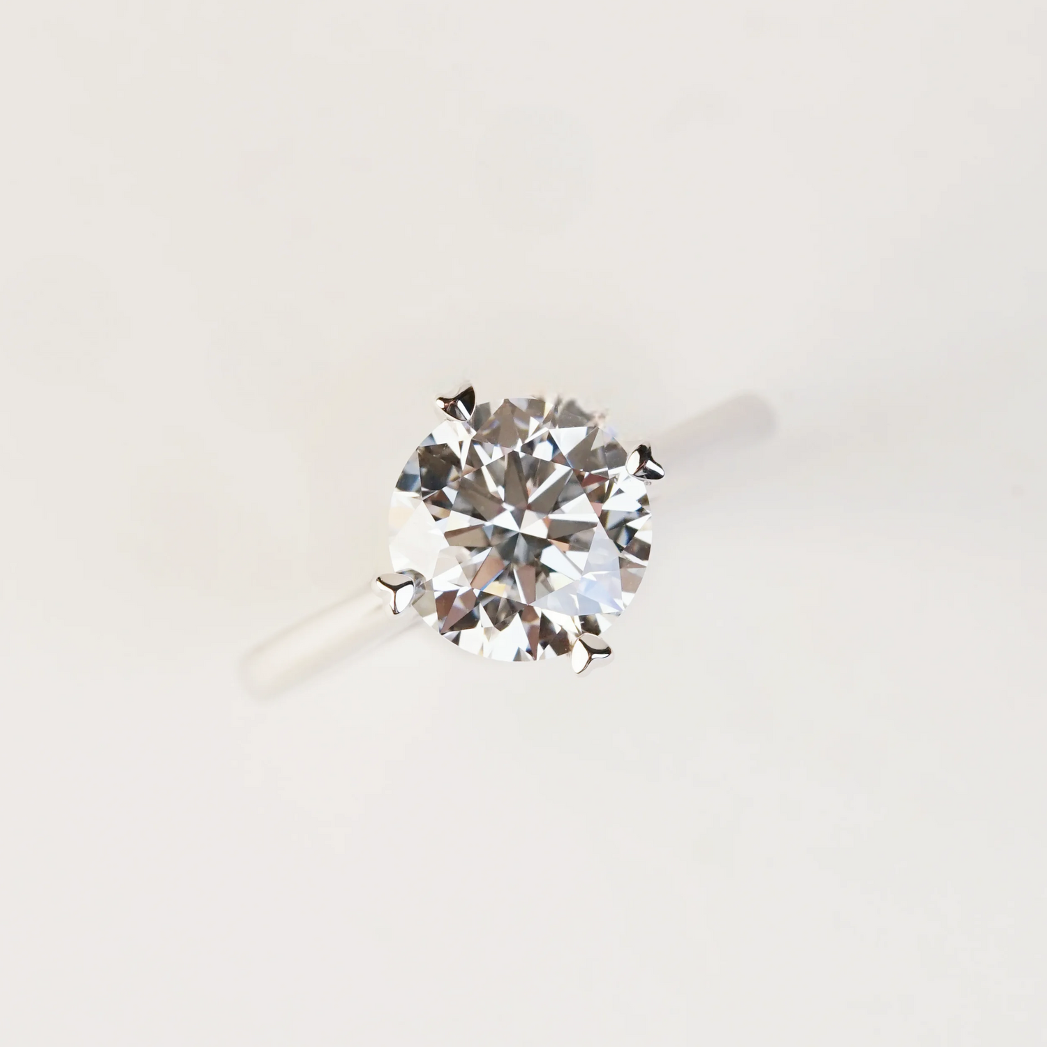 EROS - Lab-Grown Diamond / Gemstone Ring Setting | Hidden Heart Solitaire (18K Gold / Platinum) - TM0057
