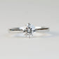 ALDAVA - Lab-Grown Diamond / Gemstone Ring Setting | Hidden Wings Tapered Band (18K Gold / PT950) - TM0102