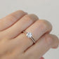 ALDAVA - Lab-Grown Diamond / Gemstone Ring Setting | Hidden Wings Tapered Band (18K Gold / PT950) - TM0102