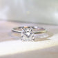 AGNES - Lab-Grown Diamond / Gemstone Ring Setting | Tapered Band Solitaire (18K Gold / PT950) - TM0131CU