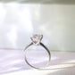AGNES - Lab-Grown Diamond / Gemstone Ring Setting | Tapered Band Solitaire (18K Gold / PT950) - TM0131CU