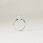AGATHA - Lab-Grown Diamond / Gemstone Ring Setting | Tapered Band Solitaire (18K Gold / PT950) - TM0131S