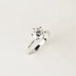 AGATHA - Lab-Grown Diamond / Gemstone Ring Setting | Tapered Band Solitaire (18K Gold / PT950) - TM0131S