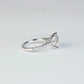KIMBERLEY - Lab-Grown Diamond / Gemstone Ring Setting | Straight Pavé Band (18K Gold / Platinum) - TM0141