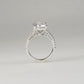 KIMBERLEY - Lab-Grown Diamond / Gemstone Ring Setting | Straight Pavé Band (18K Gold / Platinum) - TM0141
