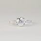 ACELIN – Lab-Grown Diamond / Gemstone Pavé Ring Setting (18K Gold / PT950) - TM0193