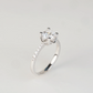 ACELIN – Lab-Grown Diamond / Gemstone Pavé Ring Setting (18K Gold / PT950) - TM0193