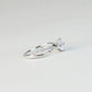 FELICITY - Lab-Grown Diamond / Gemstone Ring Setting | Crossover Pavé Band (18K Gold / Platinum) - TM0247