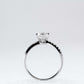 FELICITY - Lab-Grown Diamond / Gemstone Ring Setting | Crossover Pavé Band (18K Gold / Platinum) - TM0247S