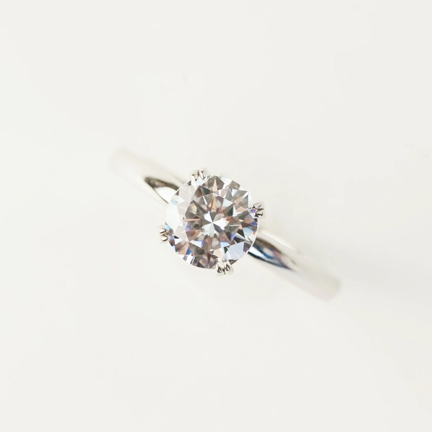 ELIZABETH - Lab-Grown Diamond / Gemstone Solitaire Ring Setting | with Accented Gallery (18K Gold / Platinum) - TM0813