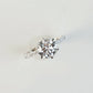 BASIA - Round Brilliant Lab-Grown Diamond/ Gemstone Pavé Ring Setting (18K Gold/ PT950) - TM0923