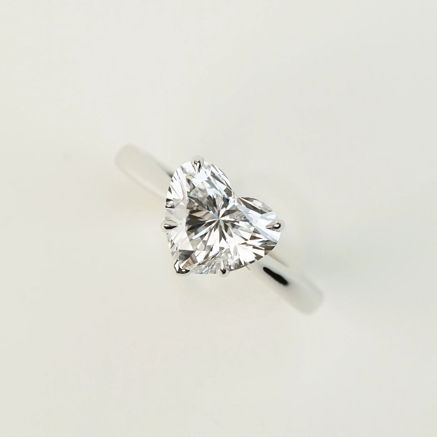 2.07ct 心形培育鑽石戒指 - 18K白金（附 IGI 證書）｜單鑽漸幼戒圈｜ARYANNA - TM0928HT｜現貨款