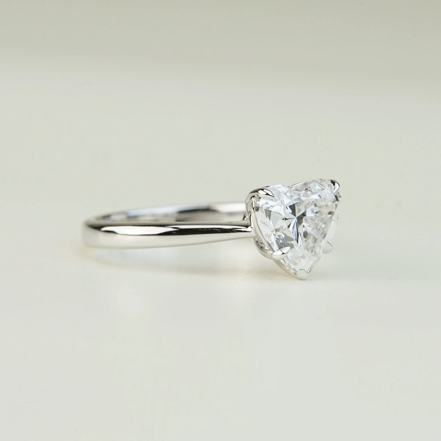 2.07ct 心形培育鑽石戒指 - 18K白金（附 IGI 證書）｜單鑽漸幼戒圈｜ARYANNA - TM0928HT｜現貨款