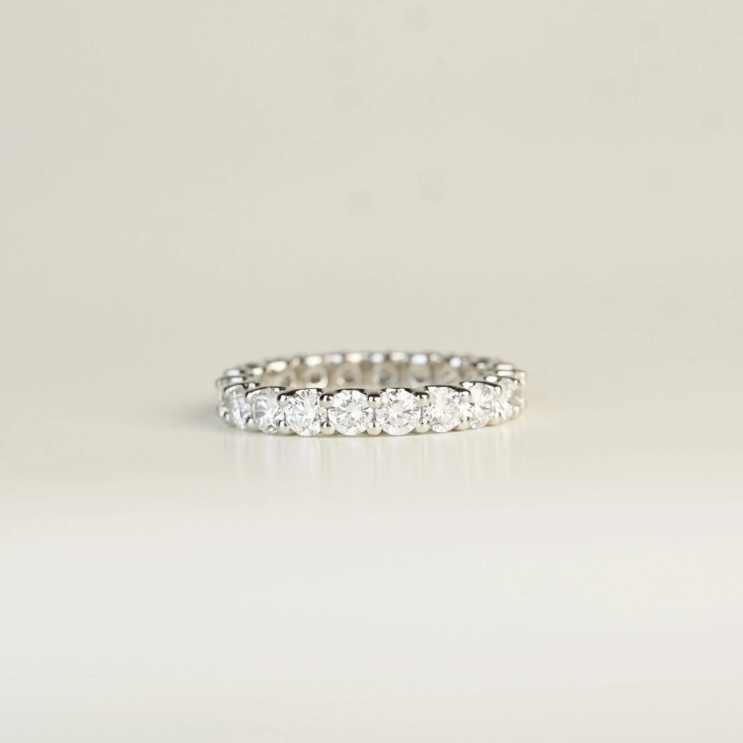 [In Stock 2.344ct Round Brilliant Lab-Grown Diamond Full Eternity Ring in PT950 (~0.11ct each)