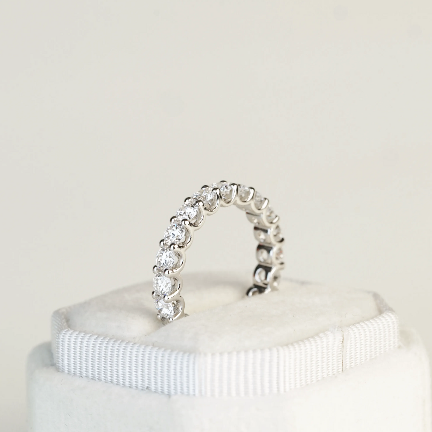 [In Stock 2.344ct Round Brilliant Lab-Grown Diamond Full Eternity Ring in PT950 (~0.11ct each)