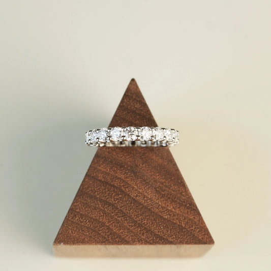 [In Stock 2.344ct Round Brilliant Lab-Grown Diamond Full Eternity Ring in PT950 (~0.11ct each)