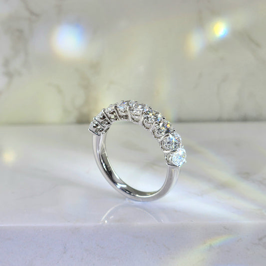 In-Stock 0.18ct Oval Lab Grown Diamonds Anniversary Ring (TM1169OV)