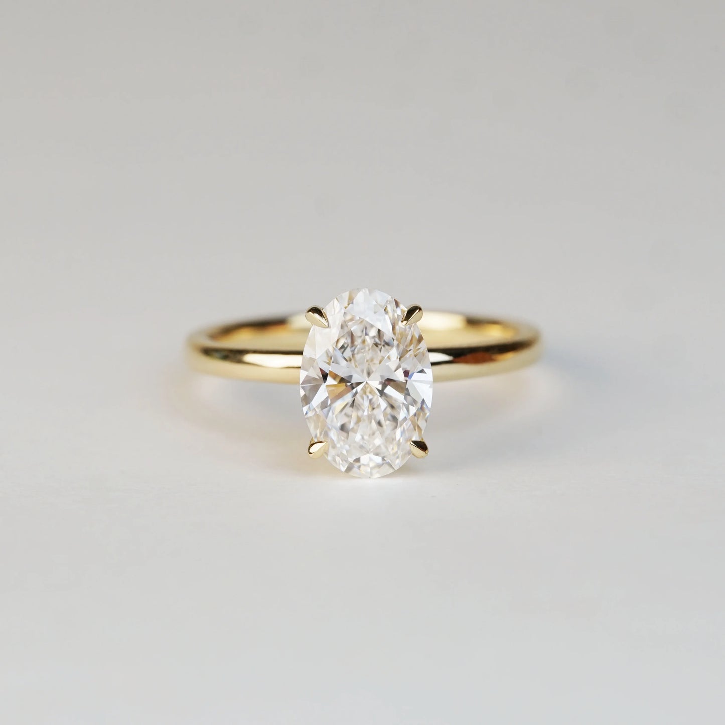 NAIJA - Lab-Grown Diamond / Gemstone Solitaire Ring Setting (18K Gold / Platinum) -TMO1012N