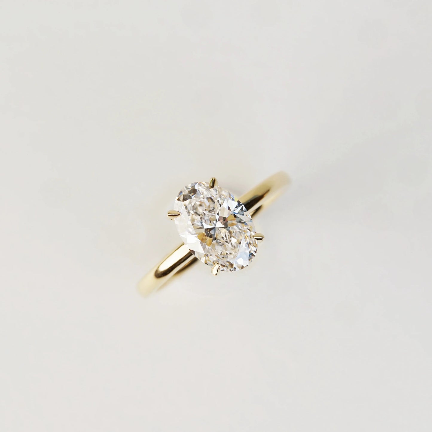 NAIJA - Lab-Grown Diamond / Gemstone Solitaire Ring Setting (18K Gold / Platinum) -TMO1012N