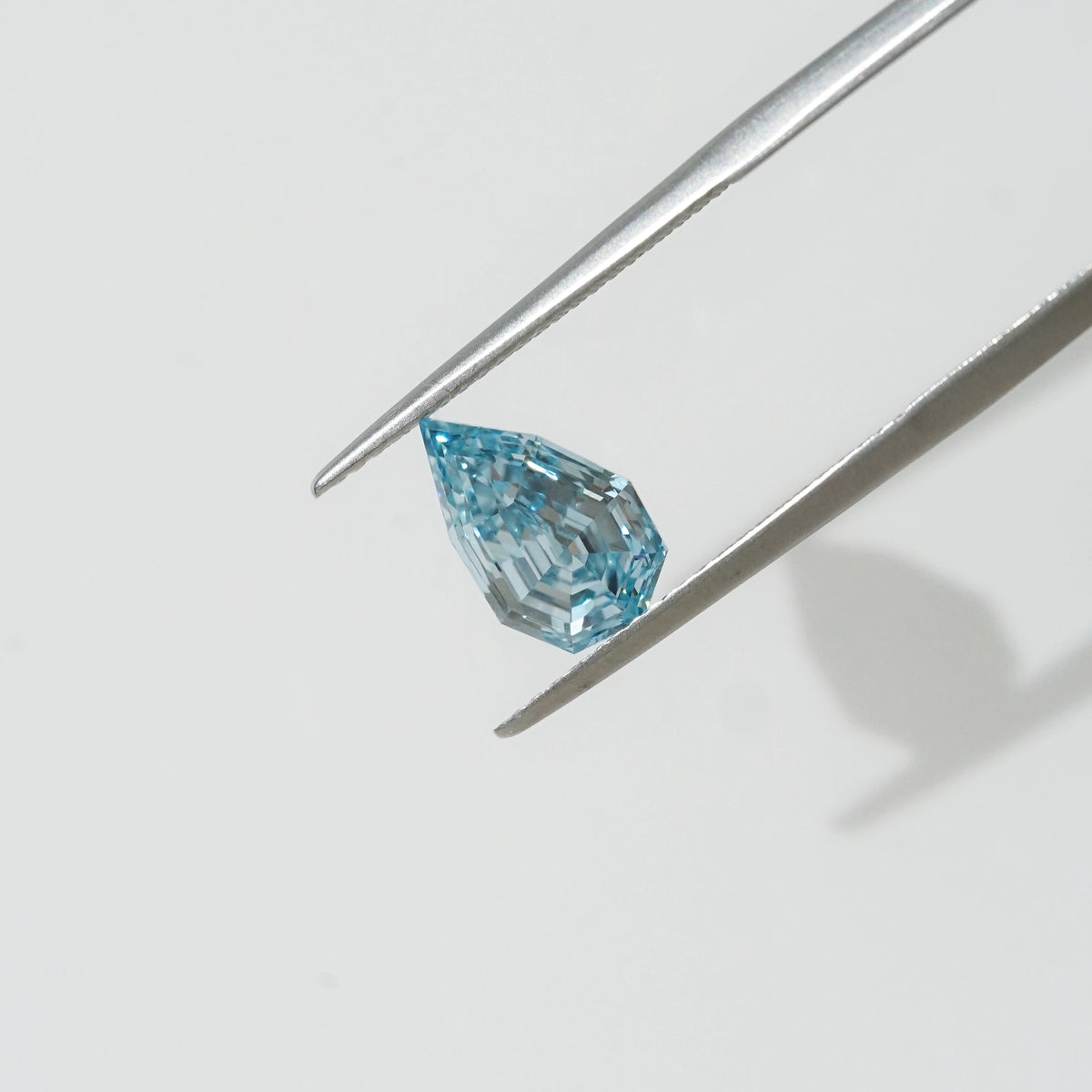 2.04ct In-Stock Step-Cut Pear Blue Lab-Grown Diamond (with IGI Report)