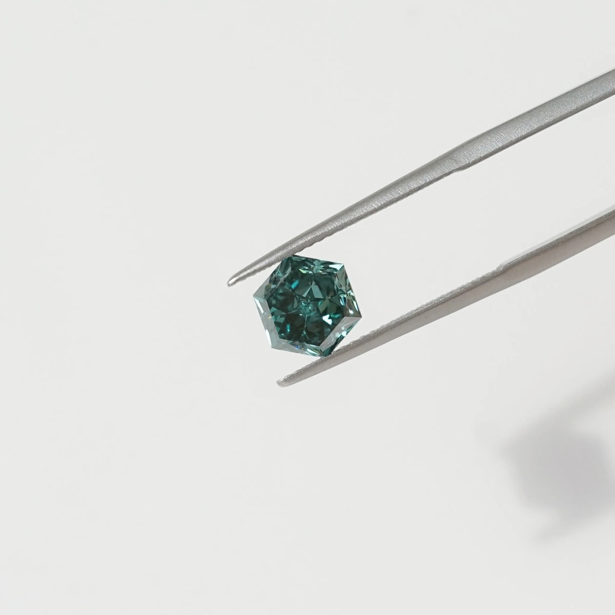 2.08ct In-Stock Hexagon Lab-Grown Green Diamond (IGI Report in Progress)