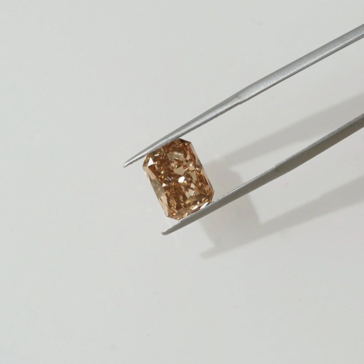4.175ct In-Stock Radiant Cut Brandy Brown Lab-Grown Diamond (IGI Report in Progress)