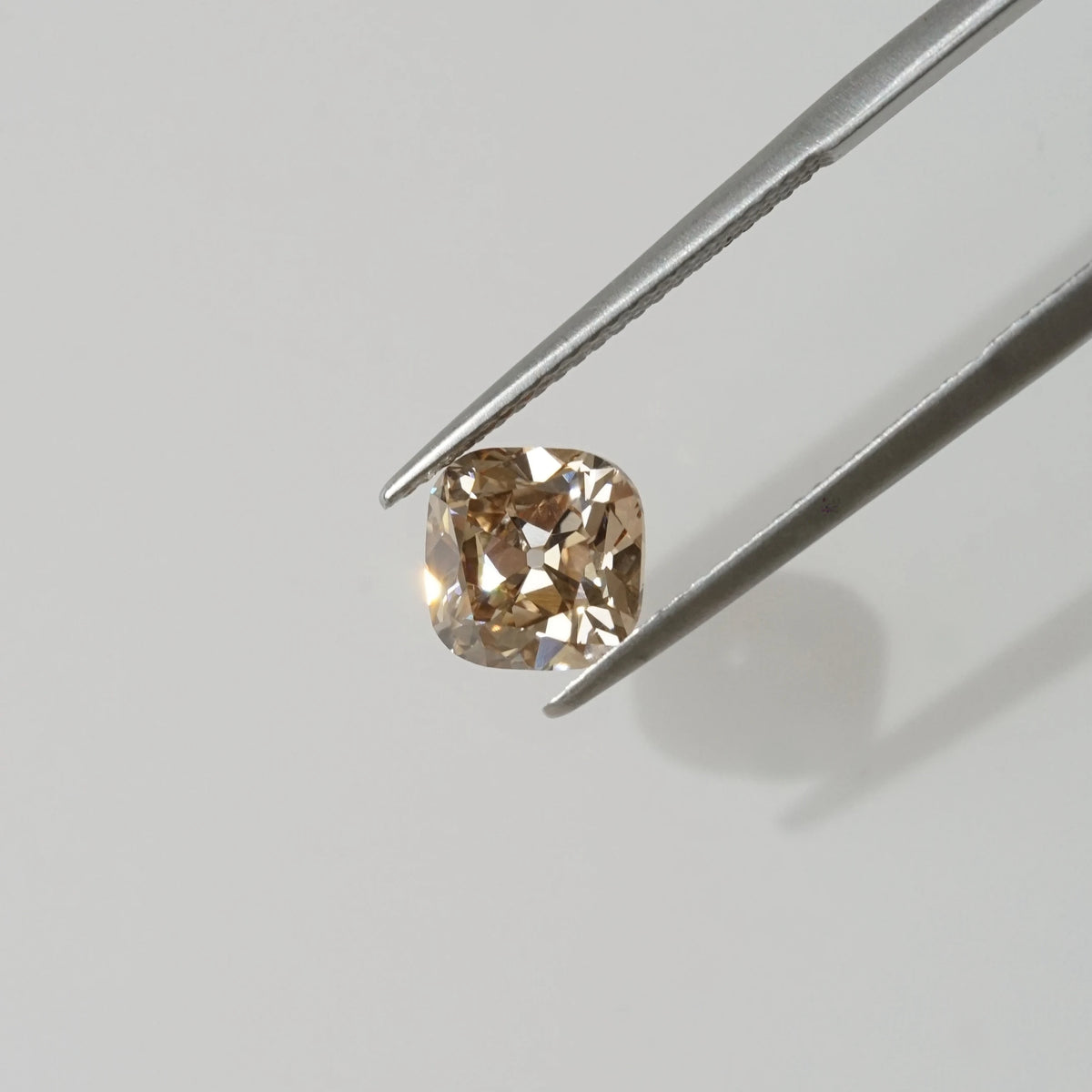 2.169ct In-Stock Cushion Old Mine Cut Champagne Brown Lab-Grown Diamond (IGI Report in Progress)
