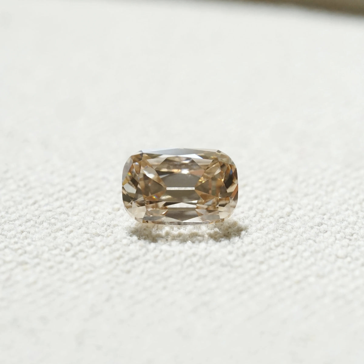 3.094ct In-Stock Elongated Cushion Old Mine Cut Champagne Brown Lab-Grown Diamond (IGI Report in Progress)