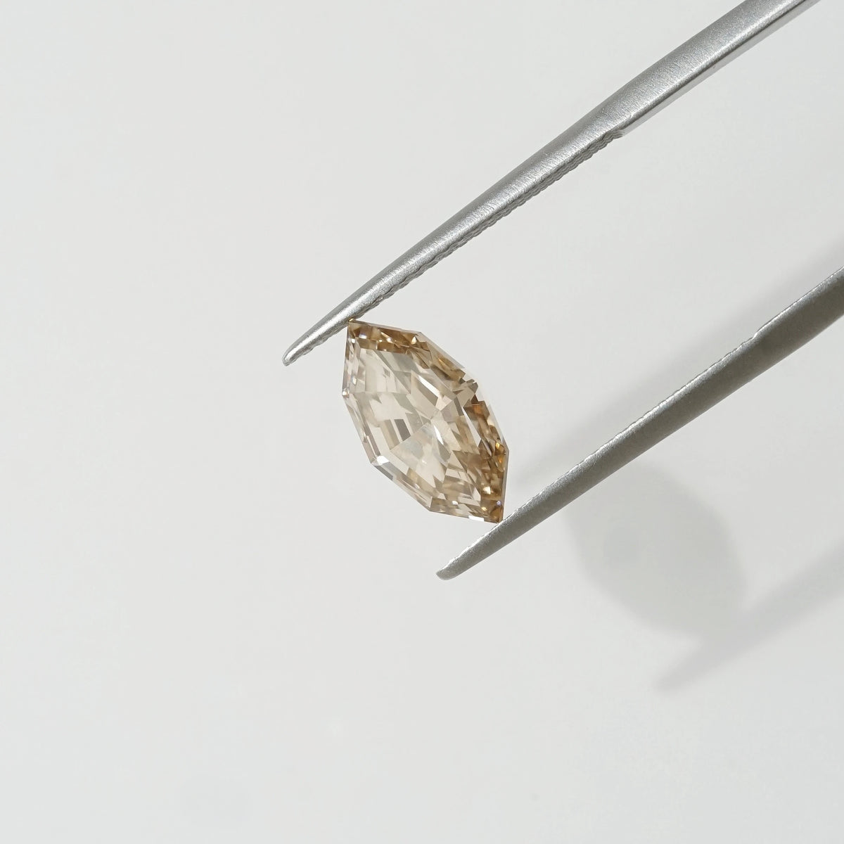 2.289ct In-Stock Step-Cut Marquise Champagne Brown Lab-Grown Diamond (IGI Report in Progress)