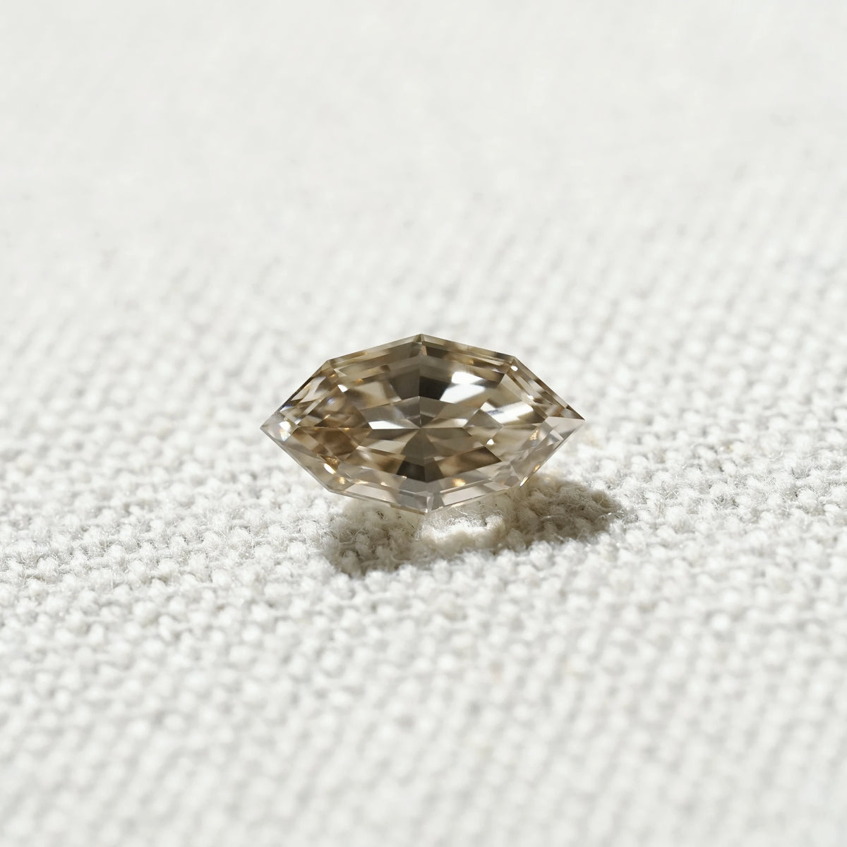 2.289ct In-Stock Step-Cut Marquise Champagne Brown Lab-Grown Diamond (IGI Report in Progress)