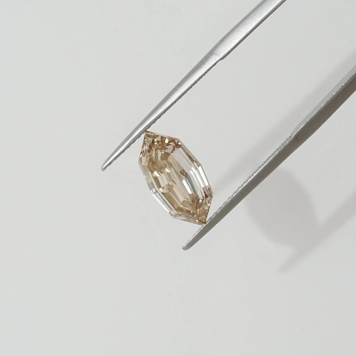3.27ct In-Stock Step-Cut Marquise Champagne Brown Lab-Grown Diamond (IGI Report in Progress)