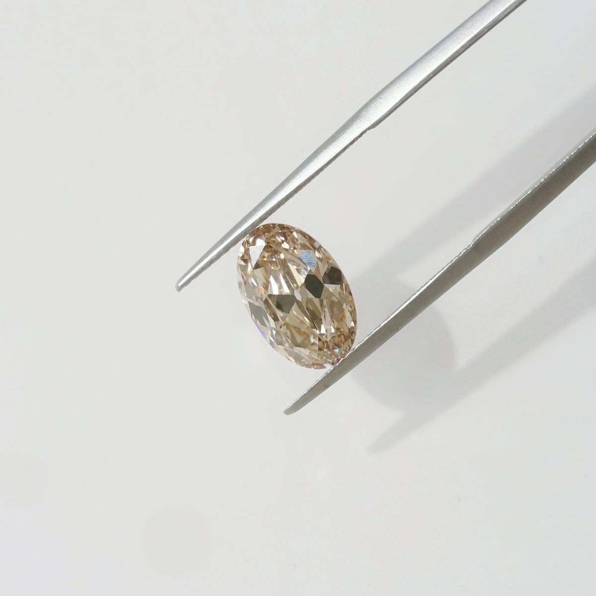 3.175ct In-Stock Oval Old Cut Champagne Brown Lab-Grown Diamond (IGI Report in Progress)