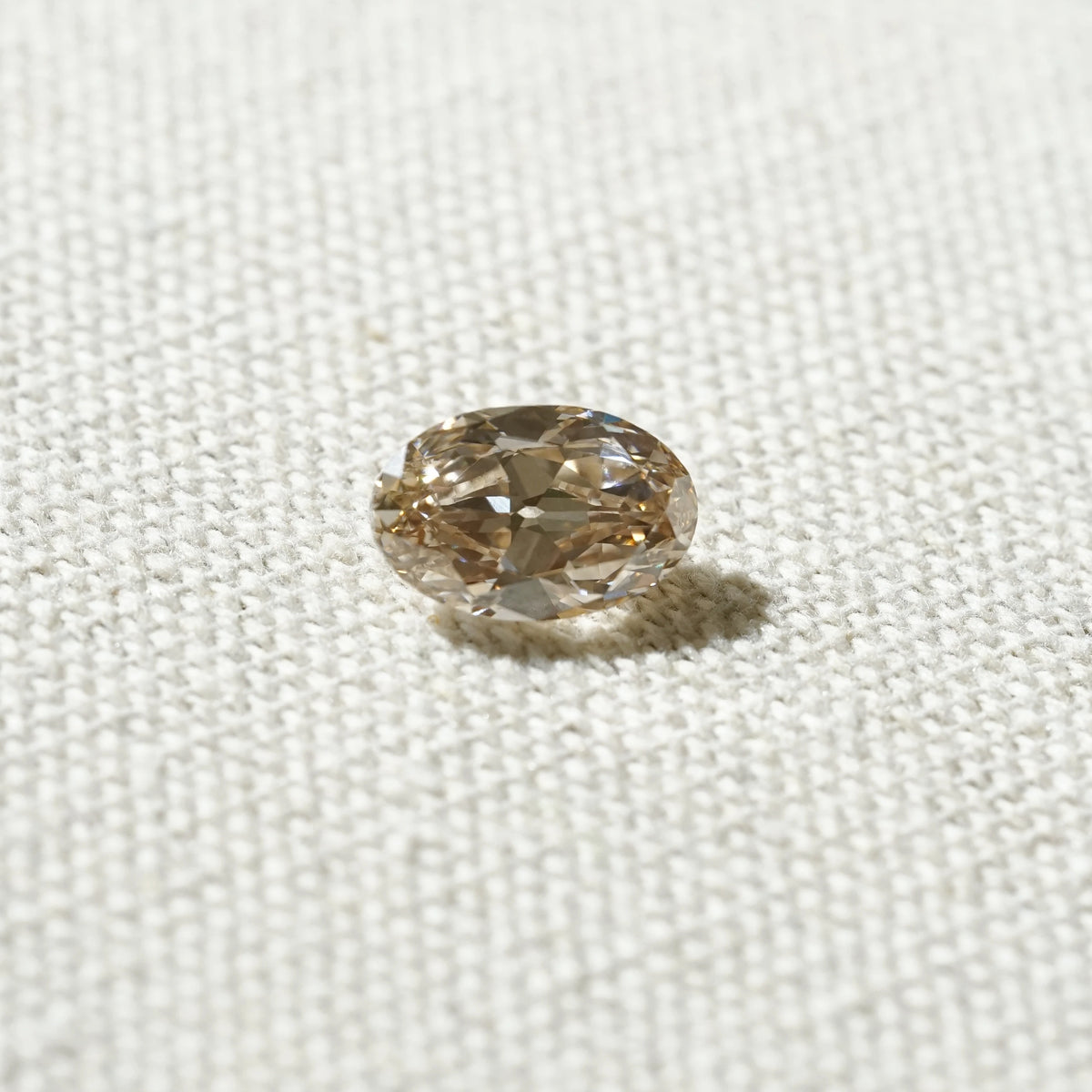 3.175ct In-Stock Oval Old Cut Champagne Brown Lab-Grown Diamond (IGI Report in Progress)