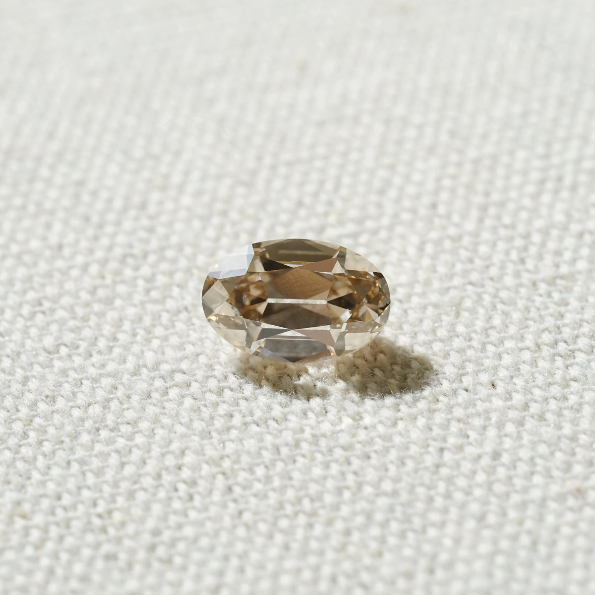 3.64ct In-Stock Oval Old Cut Champagne Brown Lab-Grown Diamond (IGI Report in Progress)