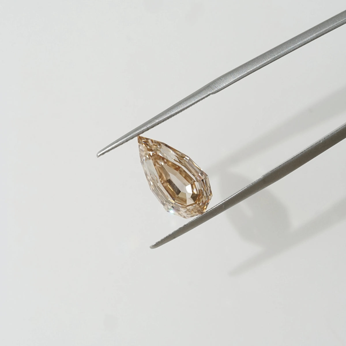 4.72ct In-Stock Pear Old Cut Champagne Brown Lab-Grown Diamond (IGI Report in Progress)