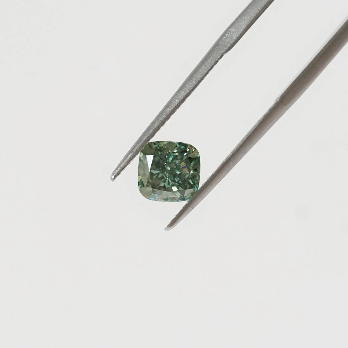 1.82ct In-Stock Cushion Lab-Grown Green Diamond (with IGI Report)