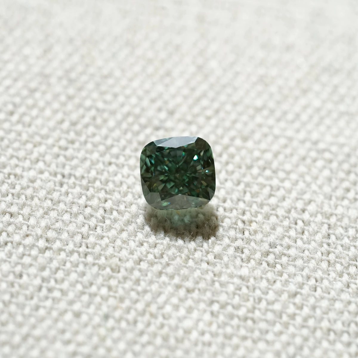 1.82ct In-Stock Cushion Lab-Grown Green Diamond (with IGI Report)