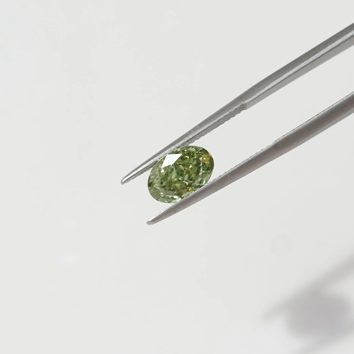 2.06ct In-Stock Oval Olive Green Lab-Grown Diamond (with IGI Report)