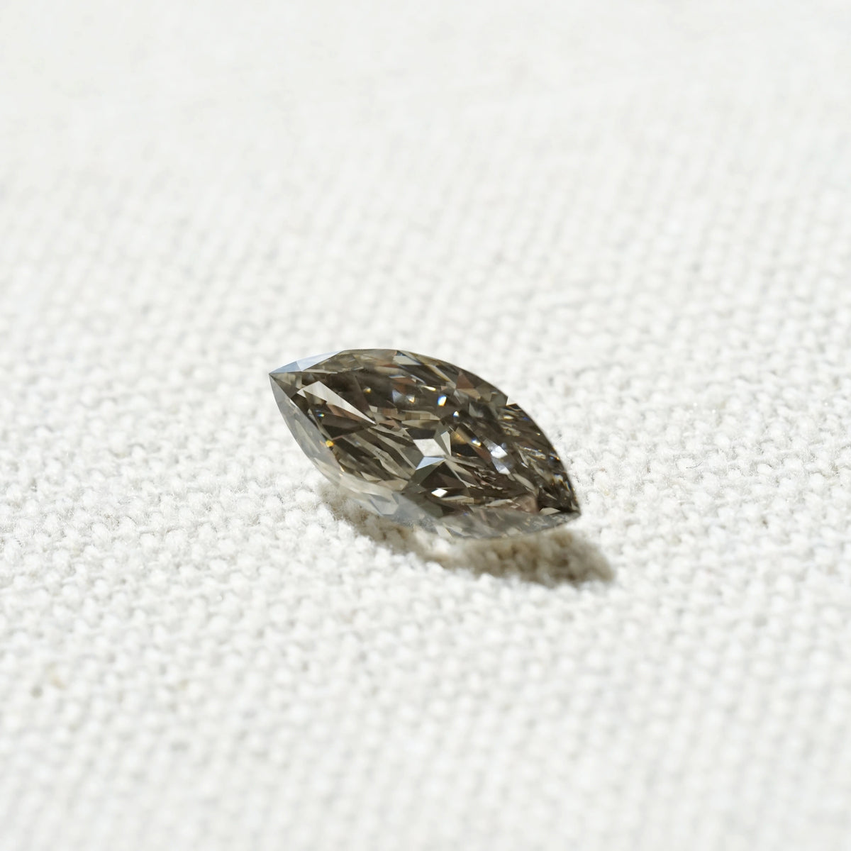2.83ct In-Stock Marquise Smoky Whiskey Gray Lab-Grown Diamond (with IGI Report)