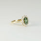 CHARLOTTEE - Oval-cut Lab-Grown Diamond / Gemstone Halo Ring Setting (18K Gold / Platinum) - R24802OVA