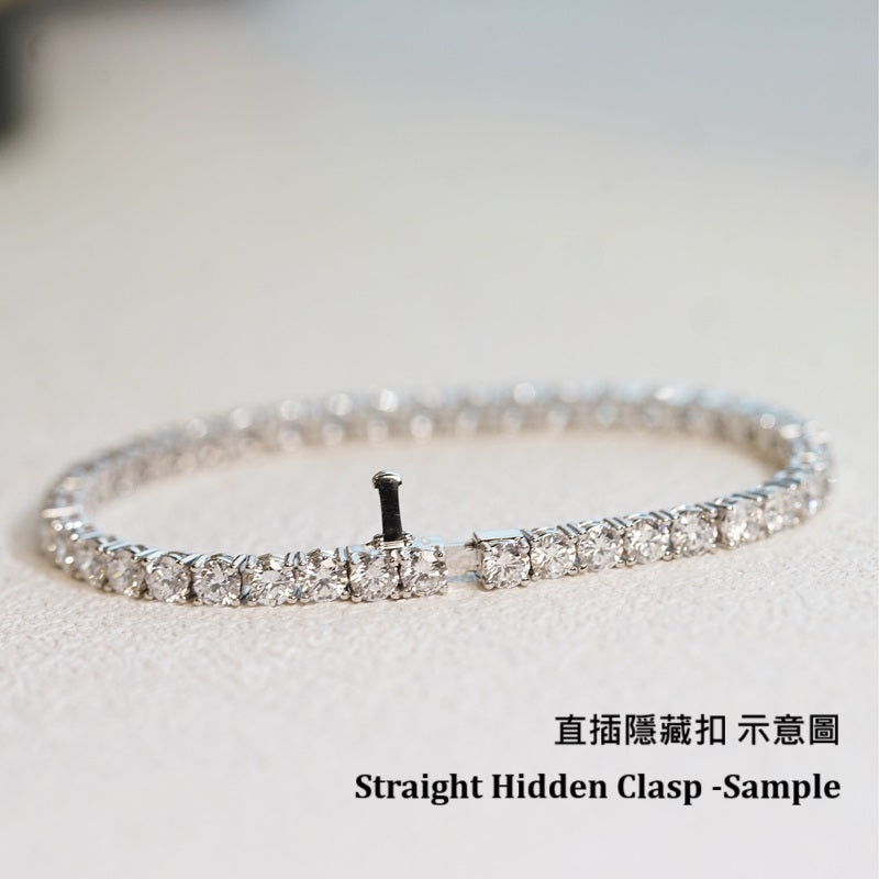 18K 金三爪培育鑽石手鏈 <總數 2.00ct - 10.00ct+>