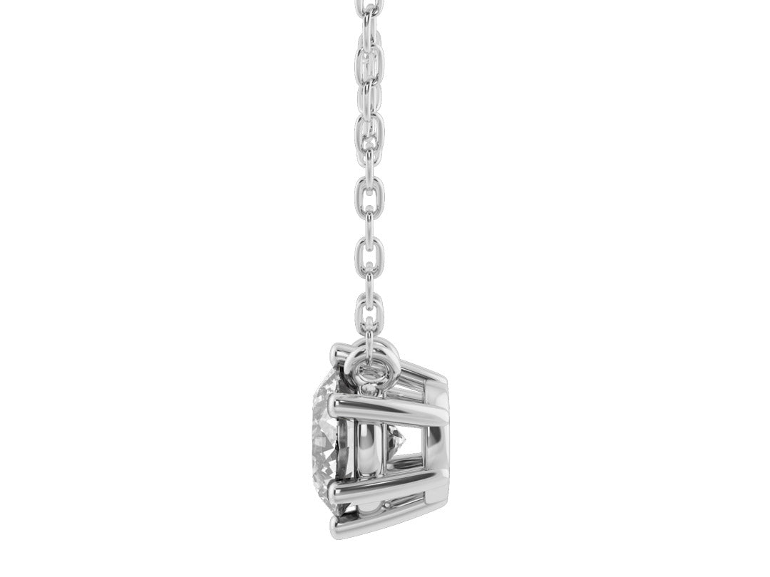 1.00ct 6-Prong Lab Grown Diamond Solitaire Necklace <Premium Grade>