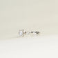 VIVIENNE - Lab-Grown Diamond / Gemstone Solitaire Ring Setting | Snowflake-Inspired Gallery with Crossover Pavé Band (18K Gold / Platinum) - TM0849