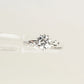 VIVIENNE - Lab-Grown Diamond / Gemstone Solitaire Ring Setting | Snowflake-Inspired Gallery with Crossover Pavé Band (18K Gold / Platinum) - TM0849