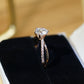 FELICITY - Lab-Grown Diamond / Gemstone Ring Setting | Crossover Pavé Band (18K Gold / Platinum) - TM0247S